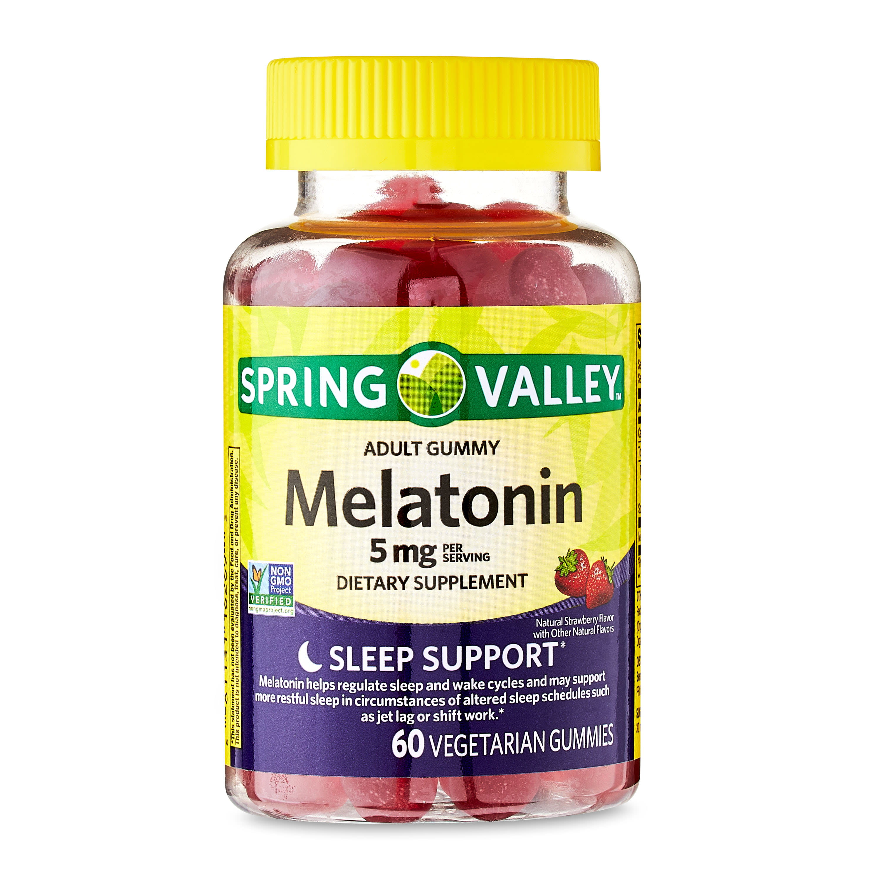 Spring Valley Melatonin Adult Pectin-Based Gummies, 5 mg, 60 count -  DroneUp Delivery