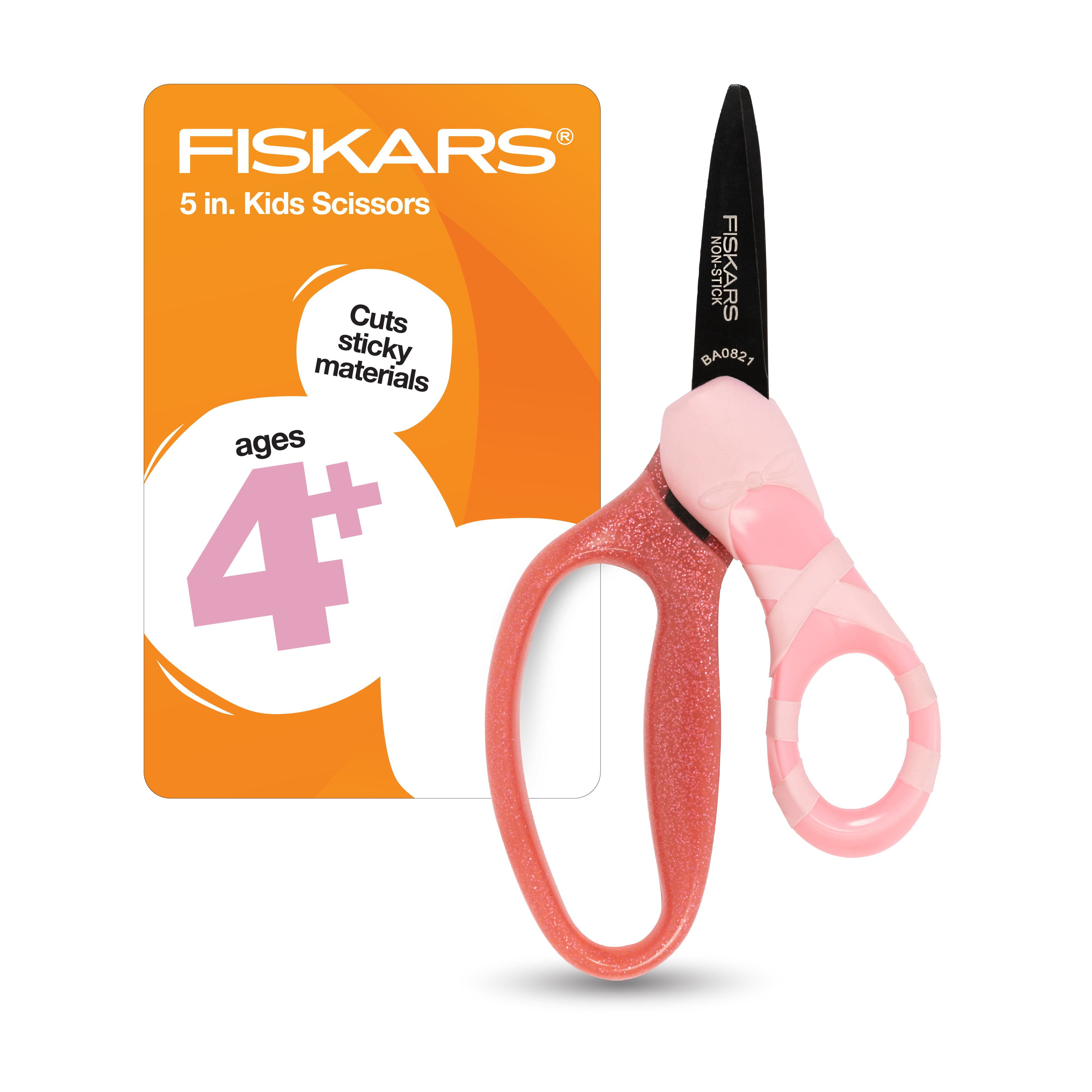 Pink Scissors with Sheath Pointed-tip Kids 5in Fiskars New Teacher  Recommended