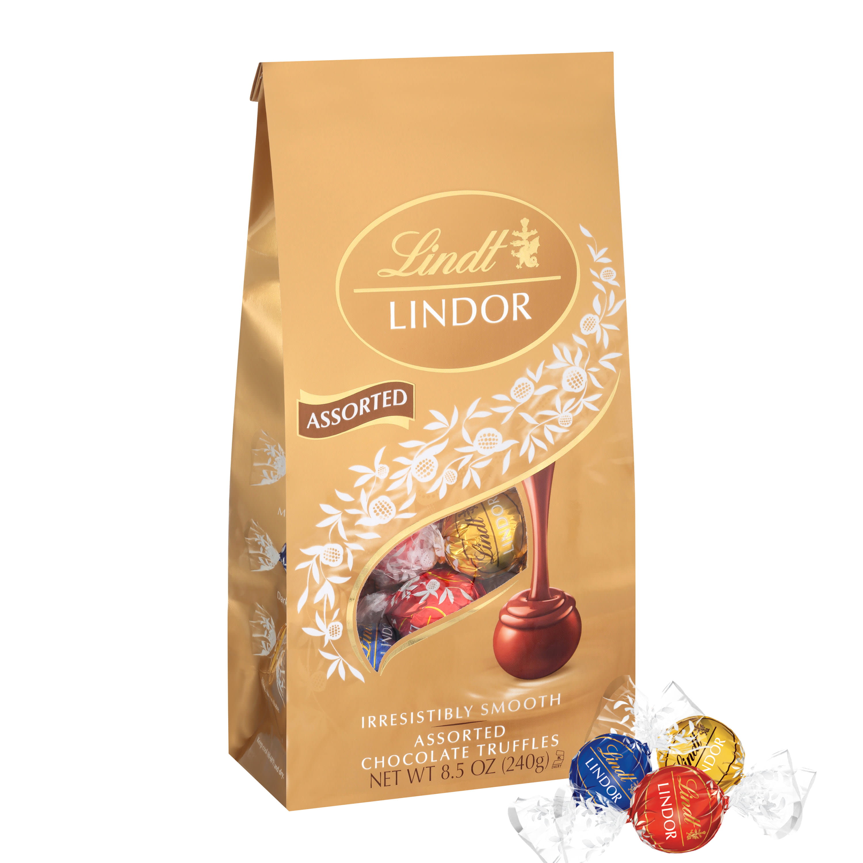 Lindt Lindor Assorted 5 Flavor Chocolate Candy Truffles - 15.2 Oz