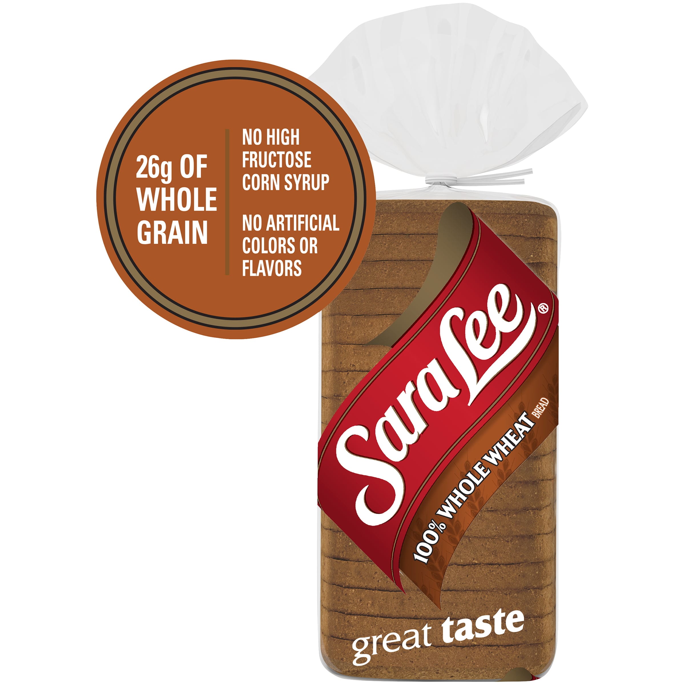 Sara Lee 100% Whole Wheat Bread, 20 oz