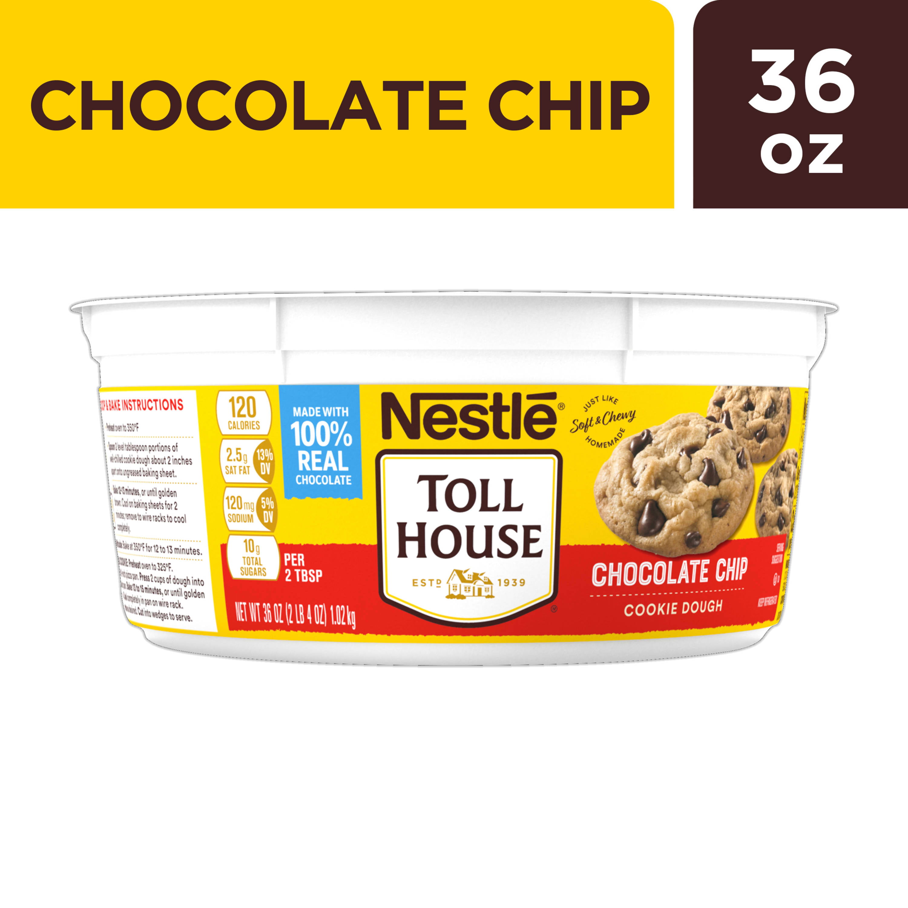Nestle Toll House Chocolate Chip Cookie Dough 36 oz DroneUp