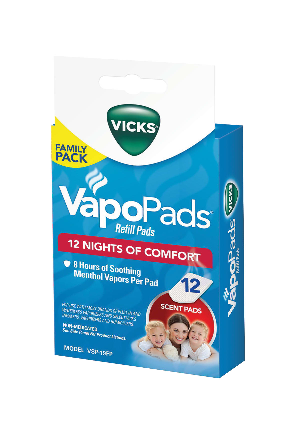 Vicks VapoPad Family Pack, For Use in Vicks Vaporizers and