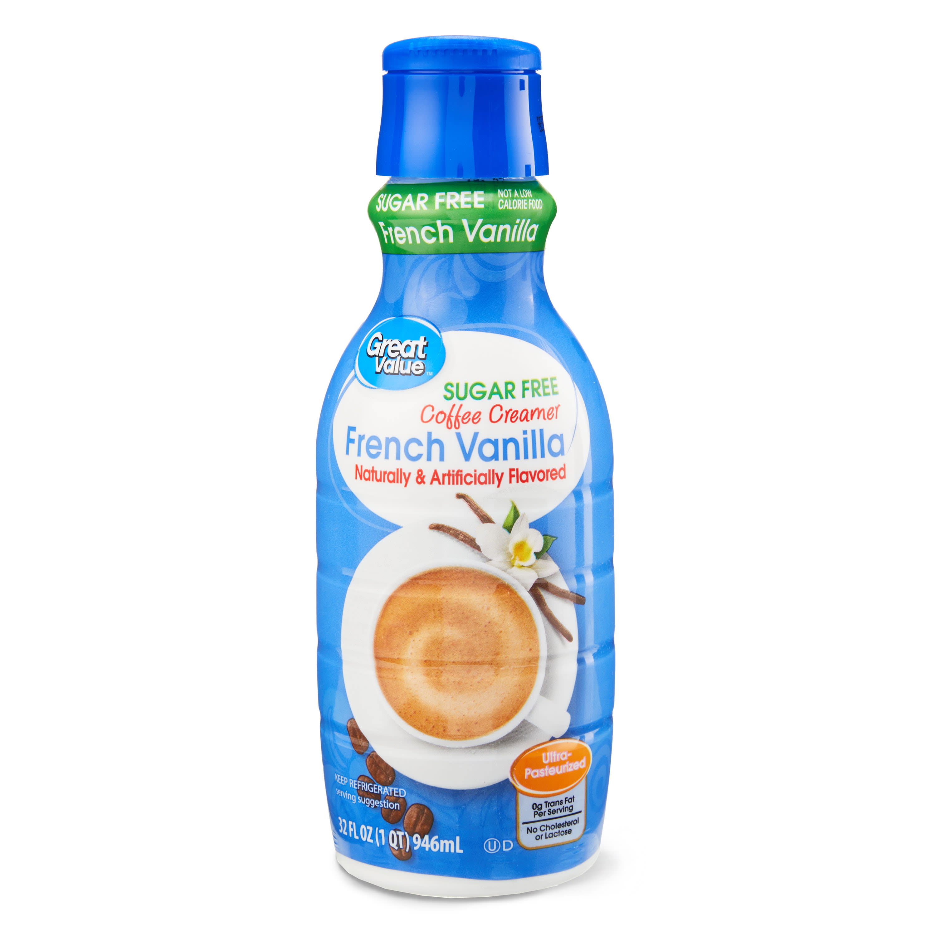 Powder Coffee Creamer, Sugar Free, Vanilla Caramel, 10.2 oz (289.1 g)