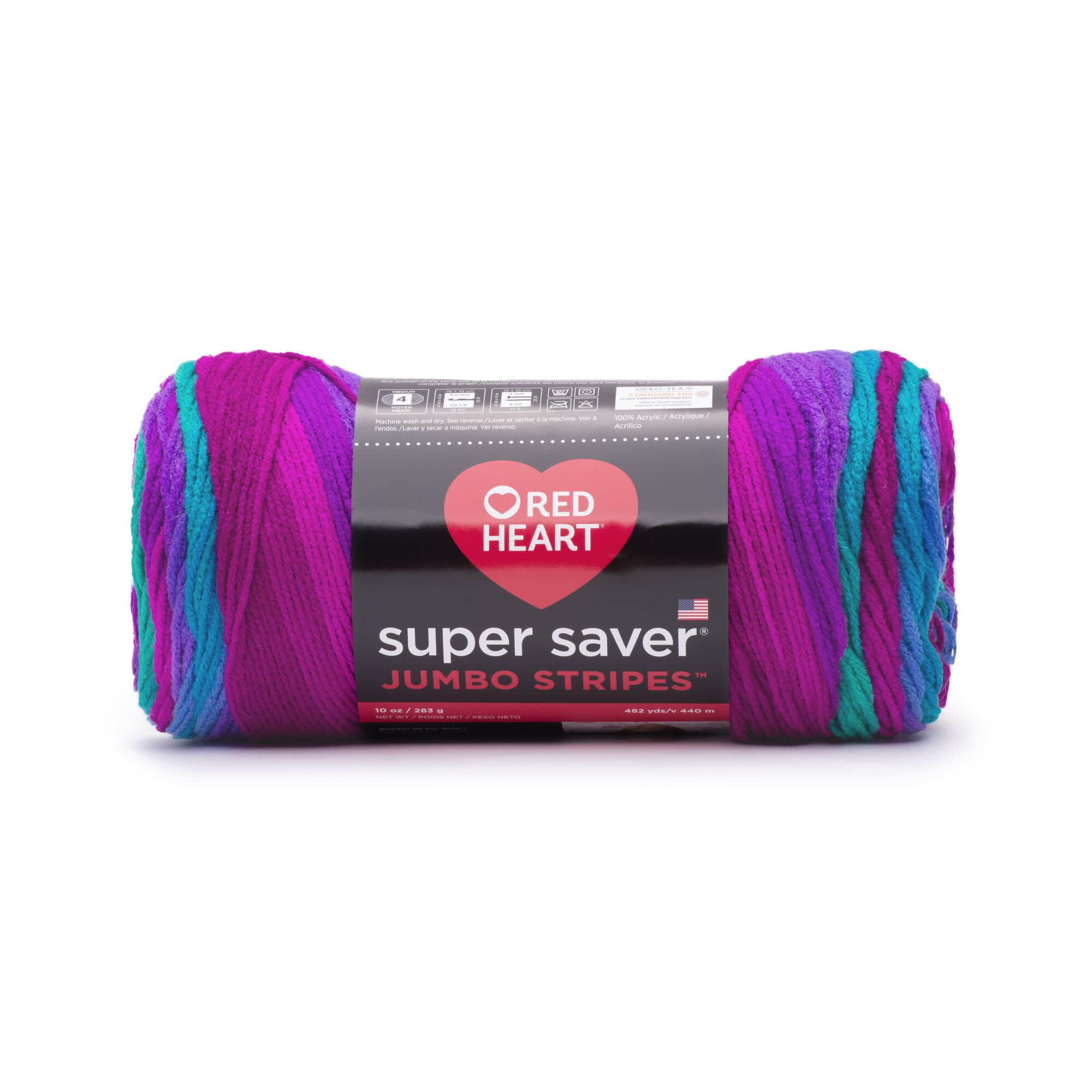 Red Heart® Super Saver® Metallic™ #4 Medium Acrylic Yarn, White