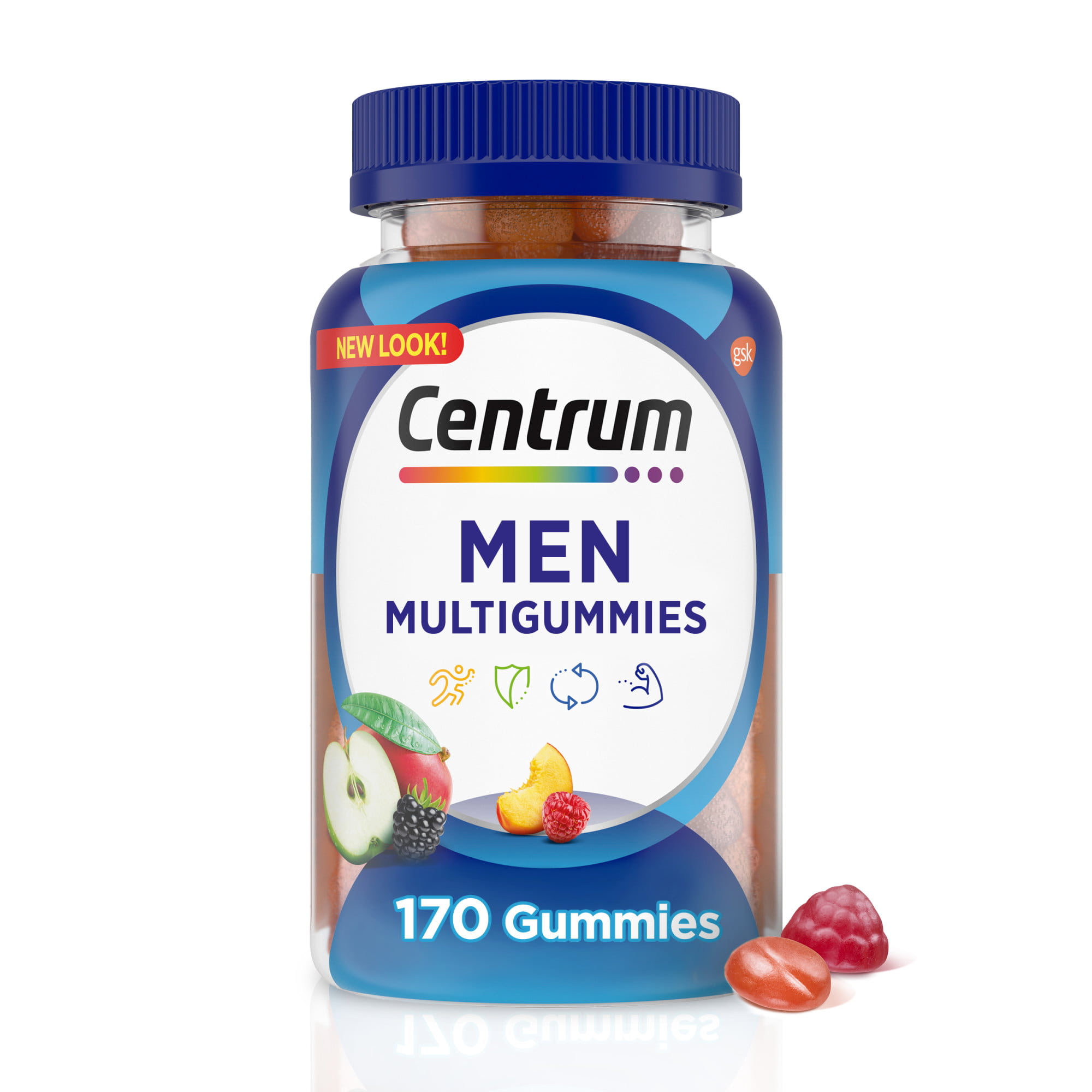 Centrum Multigummies Men's Multivitamin Supplement Gummies, Assorted Fruit,  170 Ct - DroneUp Delivery