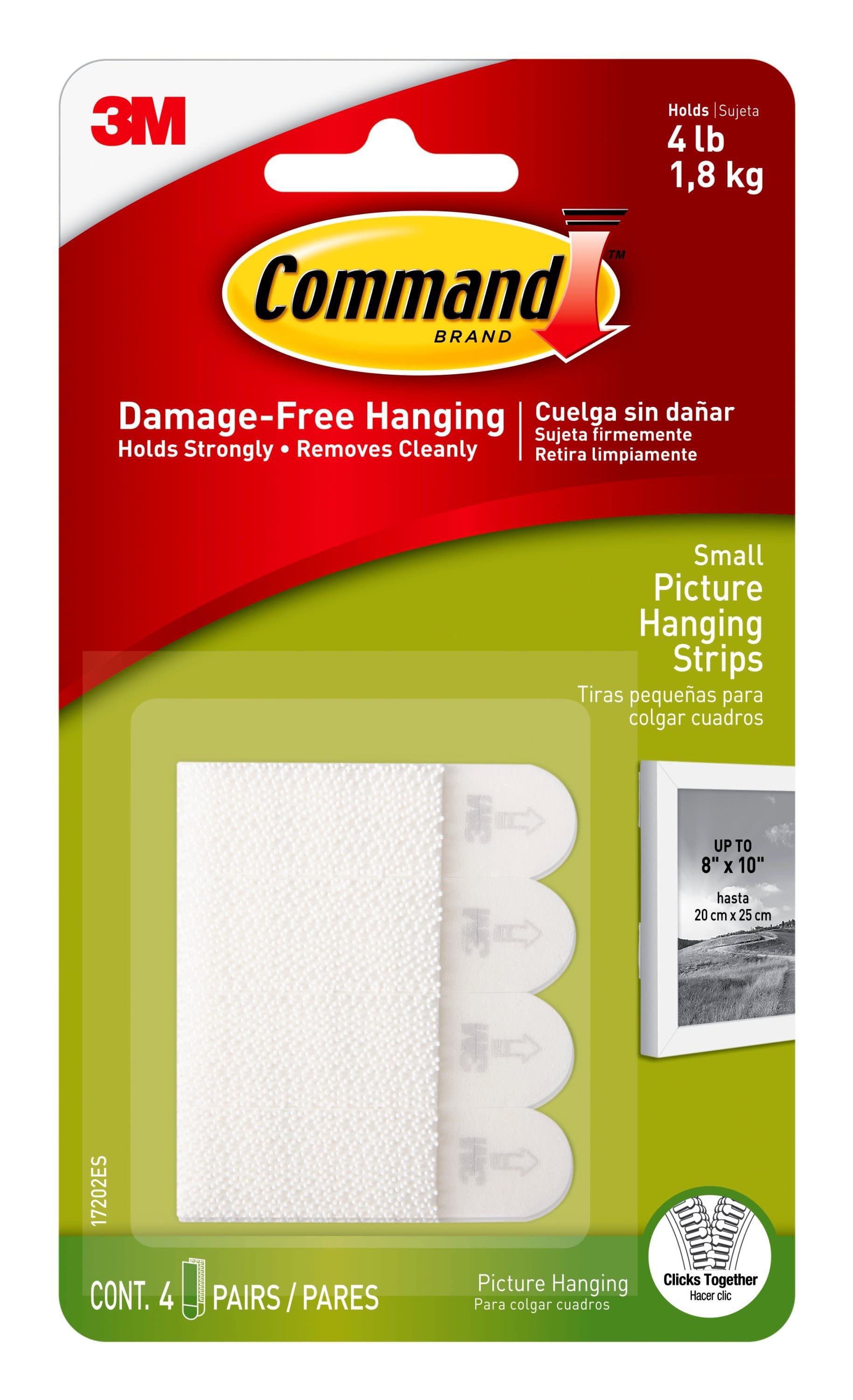 Command 6 Hooks 12 Strips Small Sized UtilityDecorative Hooks Value Pack  White