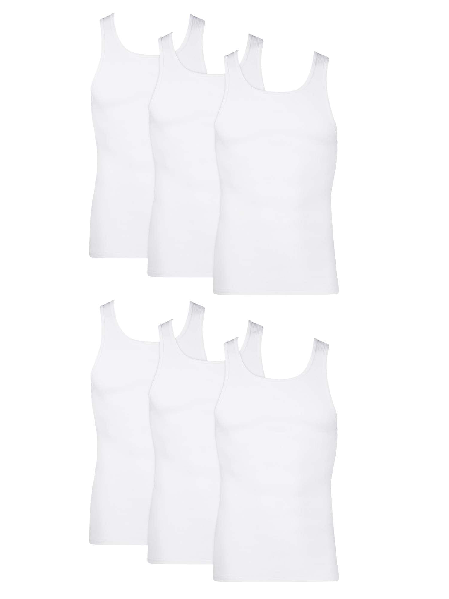 Hanes Ultimate Men's V-Neck Undershirt Pack, ComfortSoft, White 6