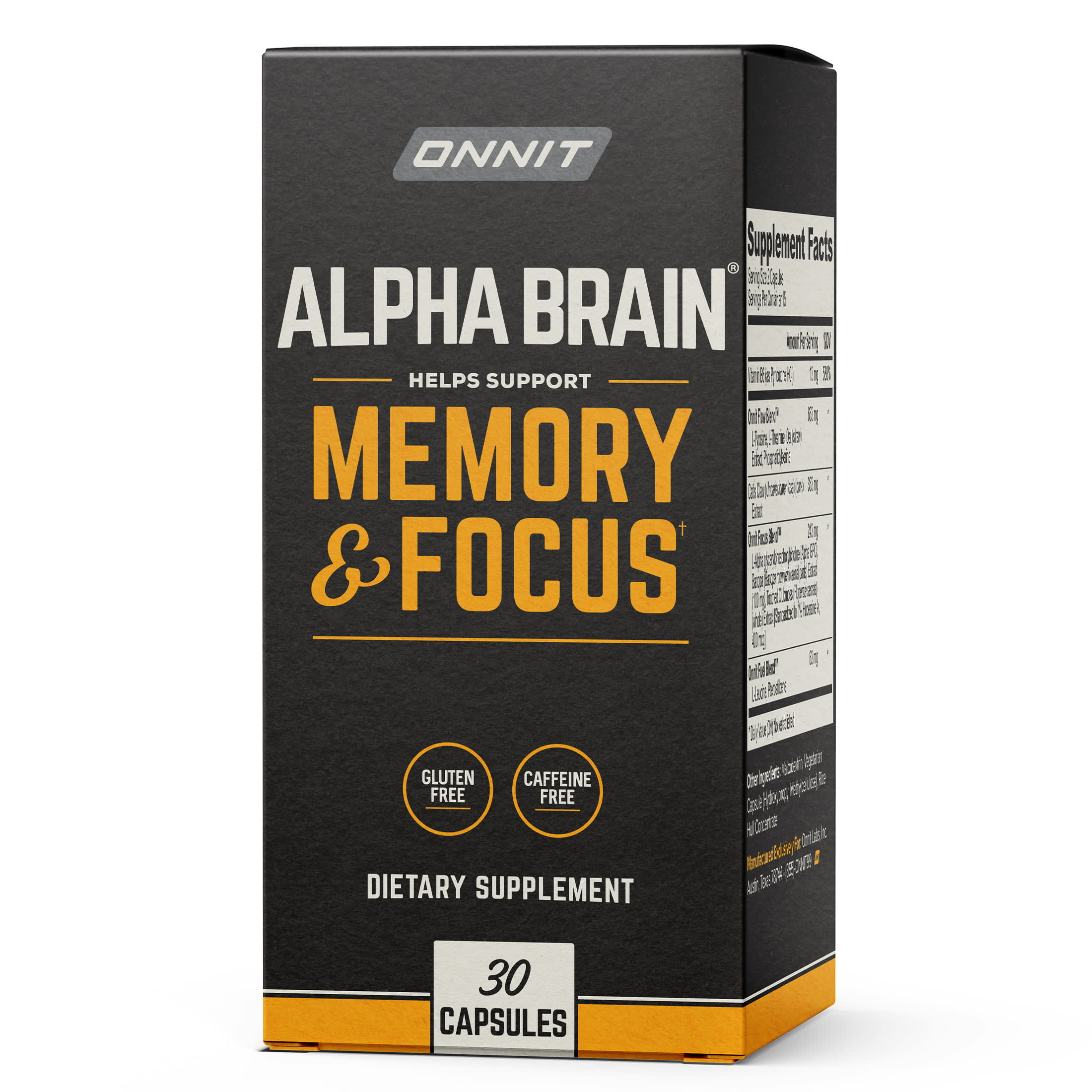 ONNIT Alpha BRAIN Premium Nootropic Brain Health Supplement