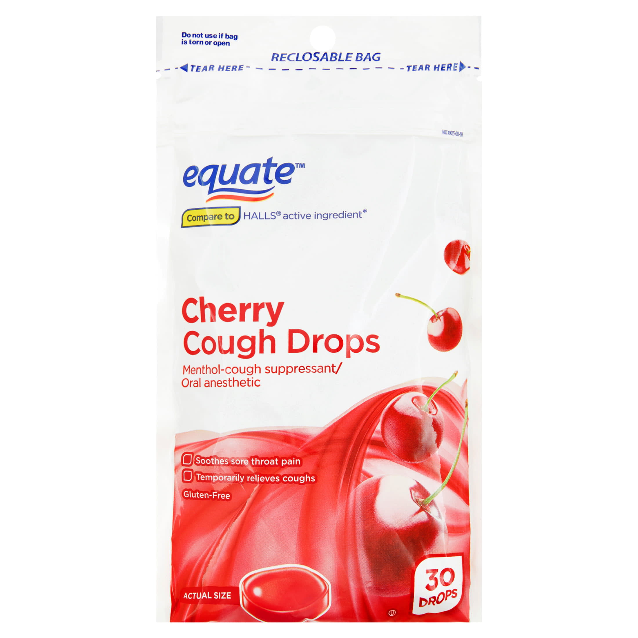 HALLS Relief Mentho-Lyptus Cough Drops, 30 Drops