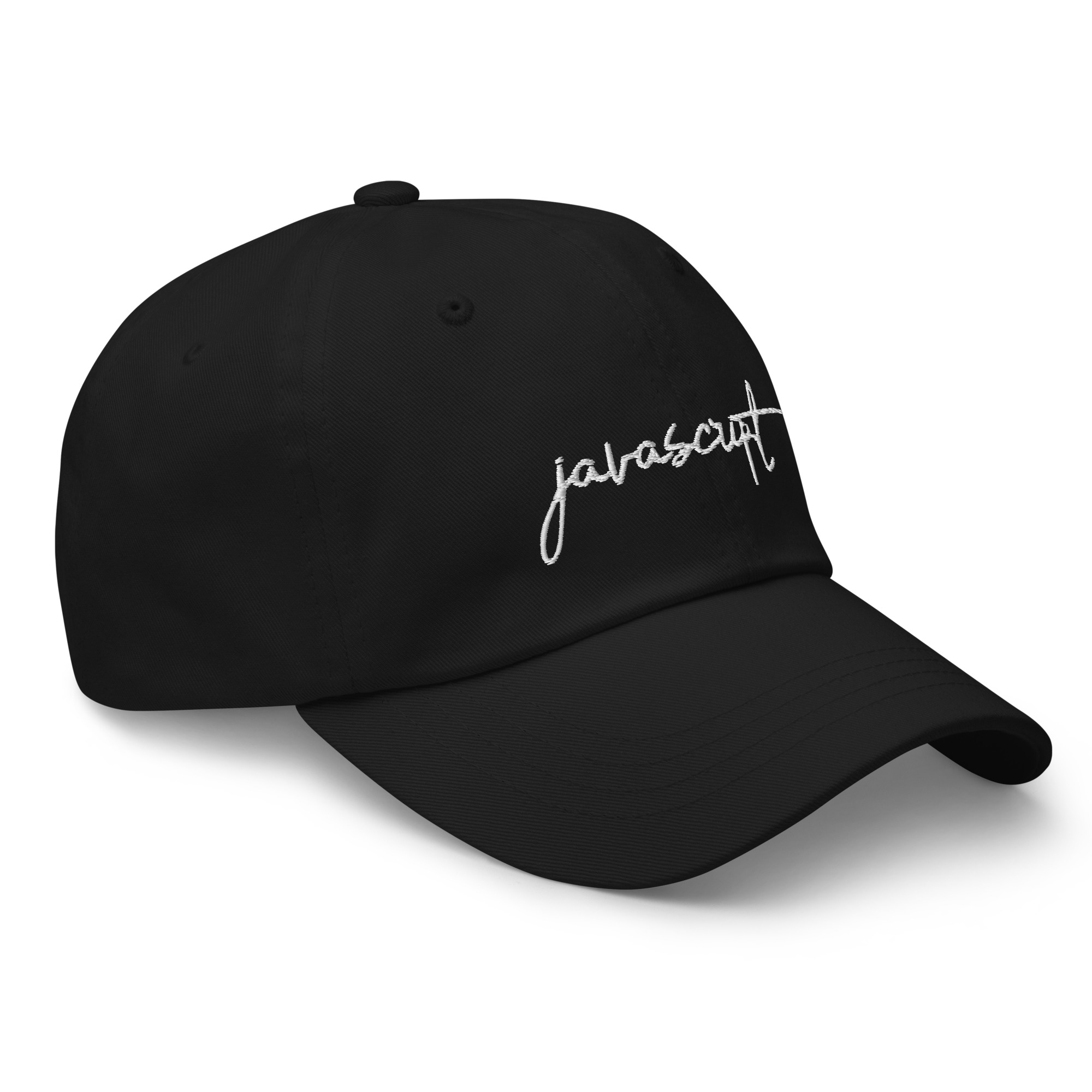 Black JavaScript Dad Hat-1