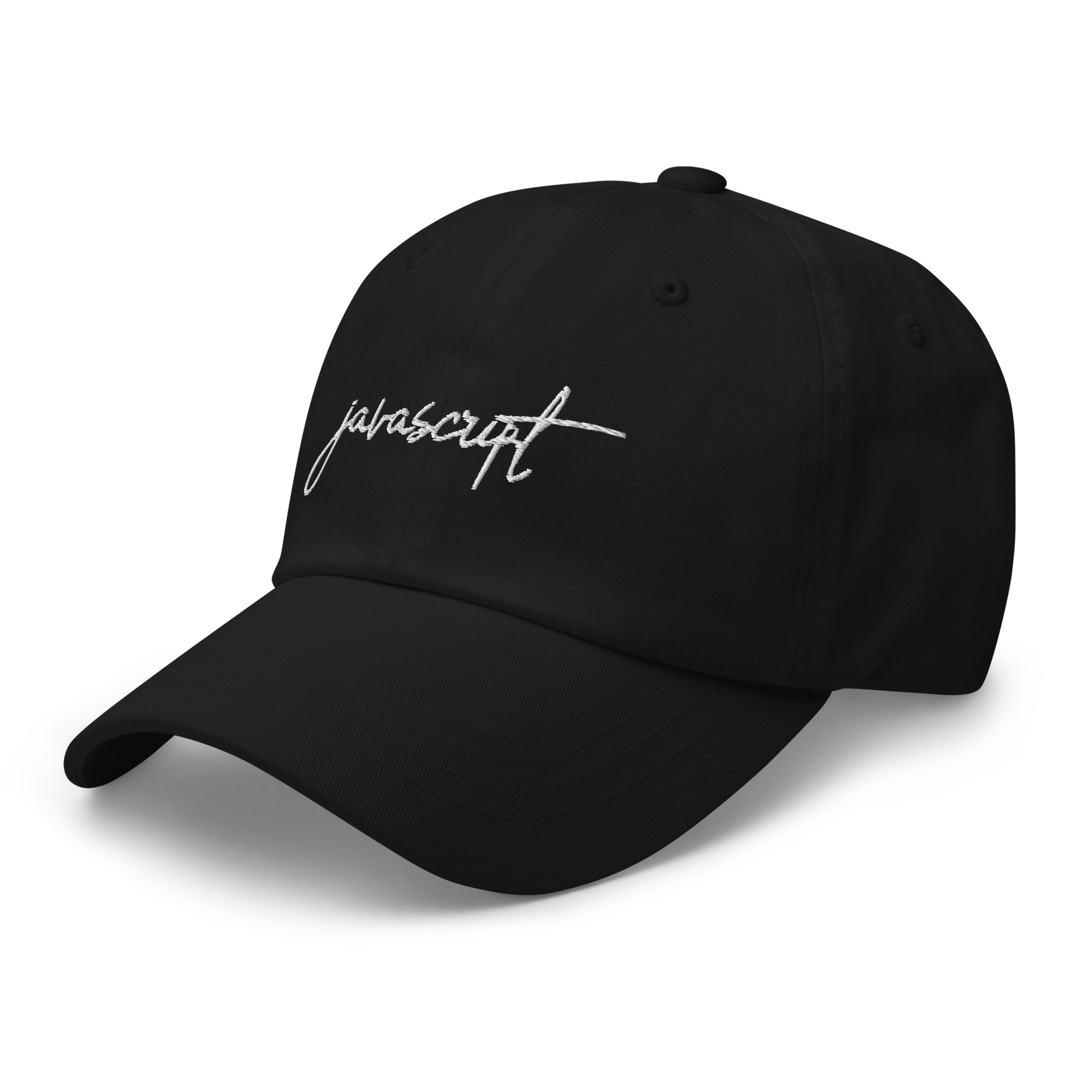 Black JavaScript Dad Hat-2