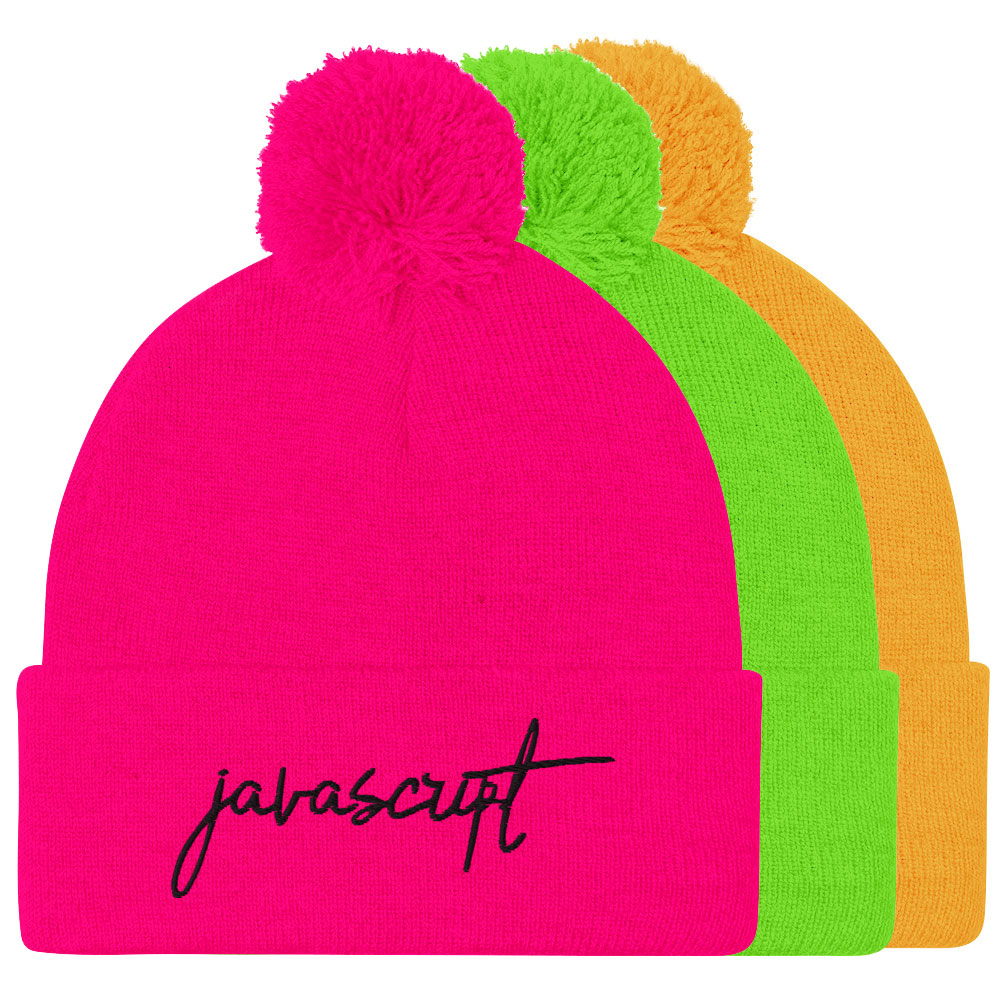 Neon JavaScript Beanie