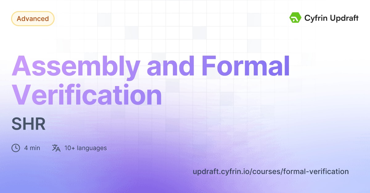 Video: Horse Store - SHR - Assembly and Formal Verification
