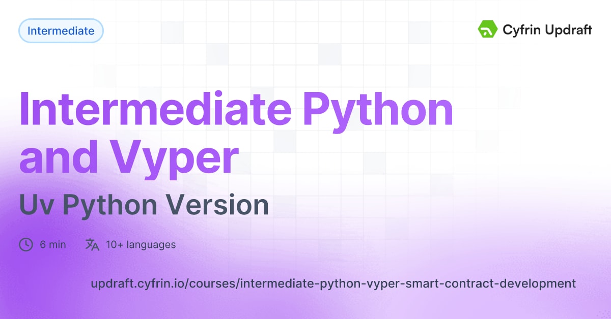 Video: Python In Updraft - Uv Python Version - Intermediate Python and ...