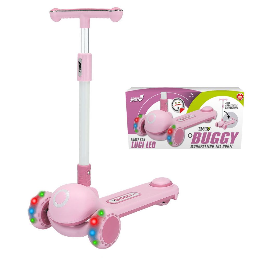 Buggy scooter monopot 120 c/luces rosas 
