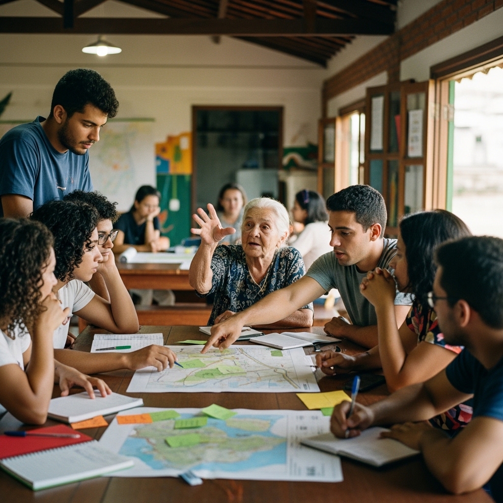 Cidadania Climática Ativa: A explosão de hortas comunitárias e grupos de reciclagem solidária que estão empoderando bairros a gerir seus resíduos e produzir alimentos localmente, redefinindo a relação com o meio ambiente.