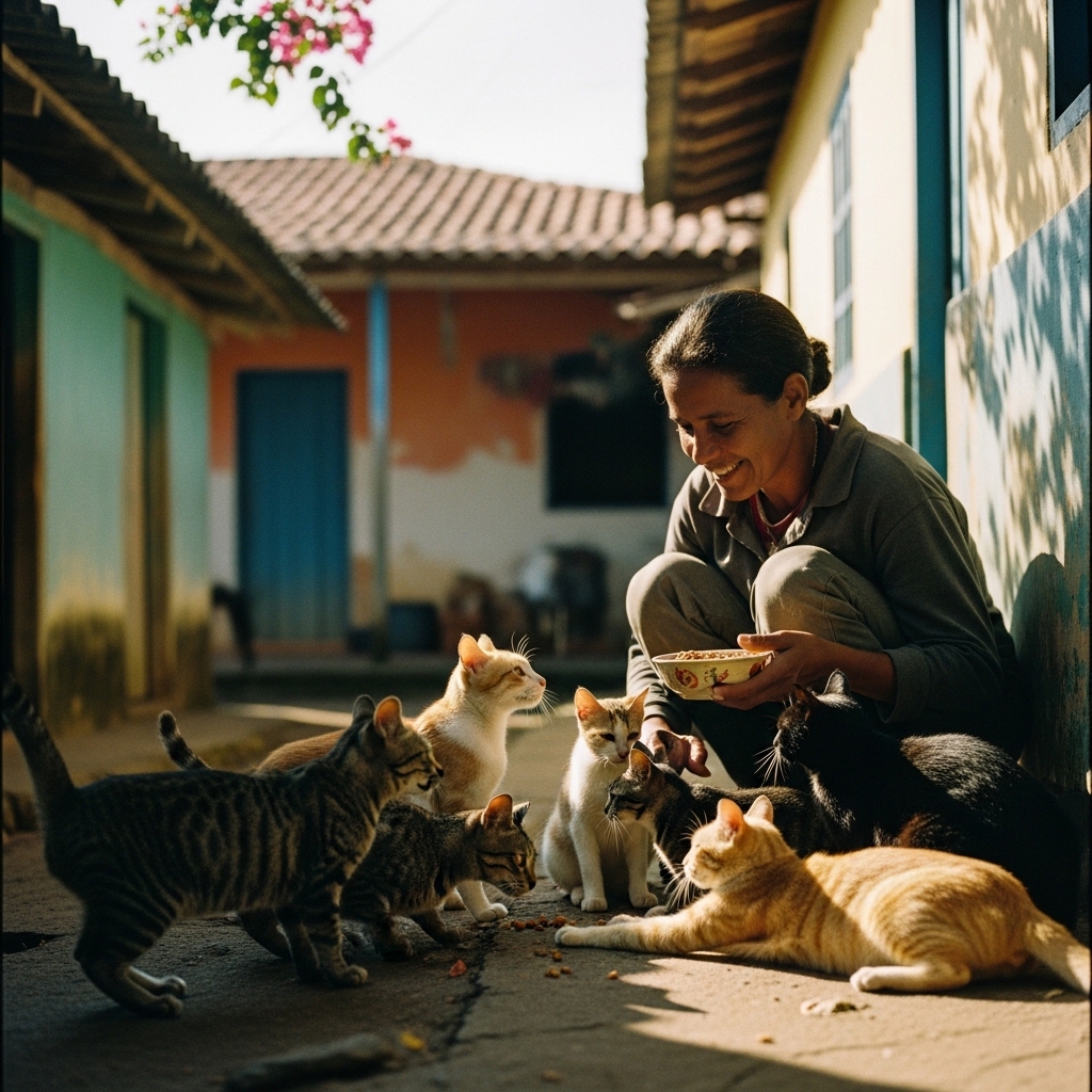 Grupos independentes atuam na proteção de gatos abandonados no interior do Brasil