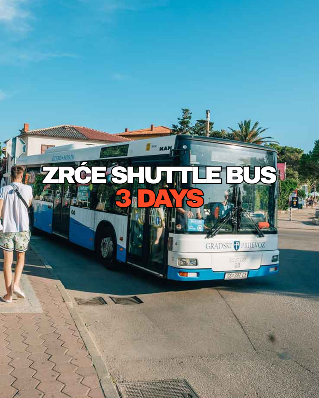 Zrće Shuttle Bus (3-day)