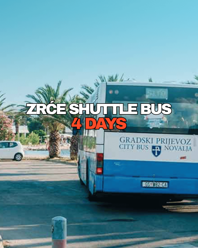 Zrće Shuttle Bus (4-day)