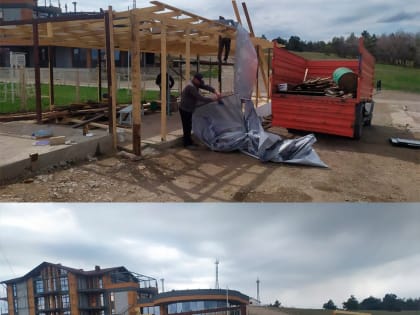 В Ялте продолжается демонтаж незаконных объектов