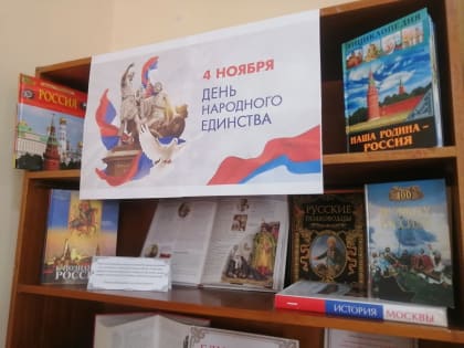 Выставка книг к Дню народного единства в Судке