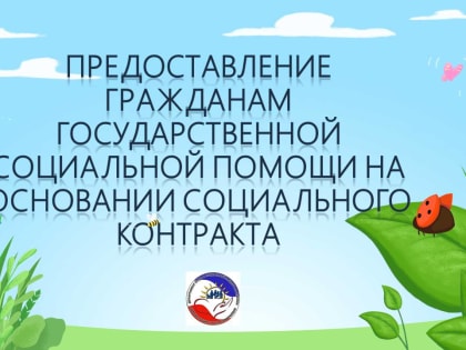 Предоставление гражданам государственной социальной помощи на основании социального контракта