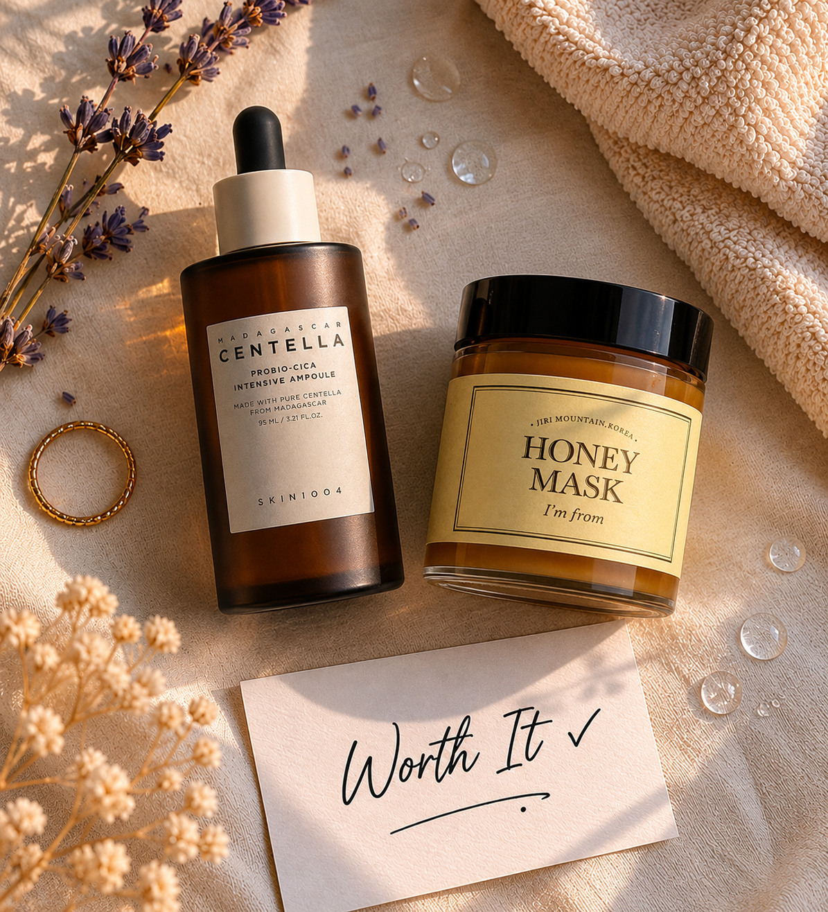 Minimalist skincare results — glowing, healthy, barrier-restored skin