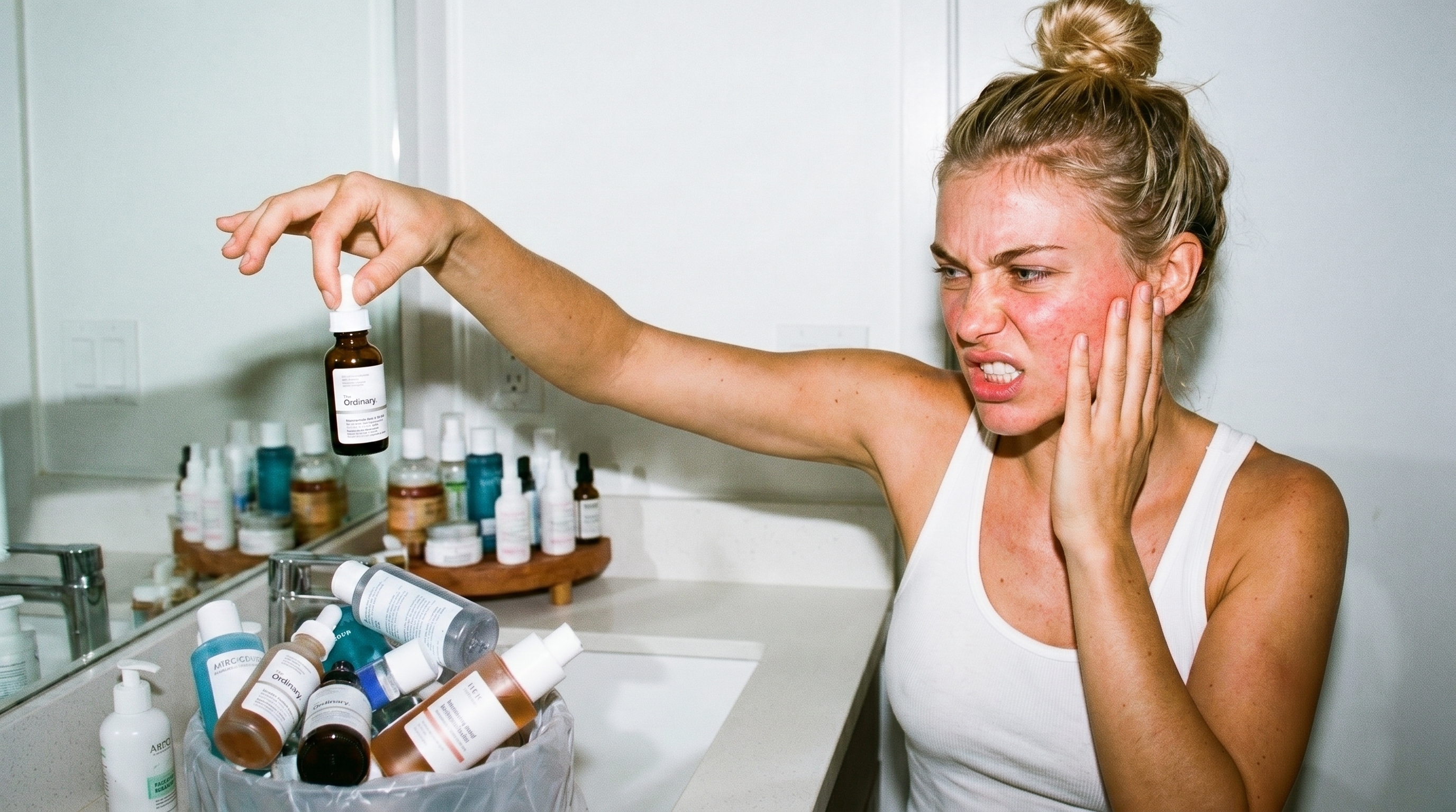 The overcrowded skincare counter and its dermatological consequences