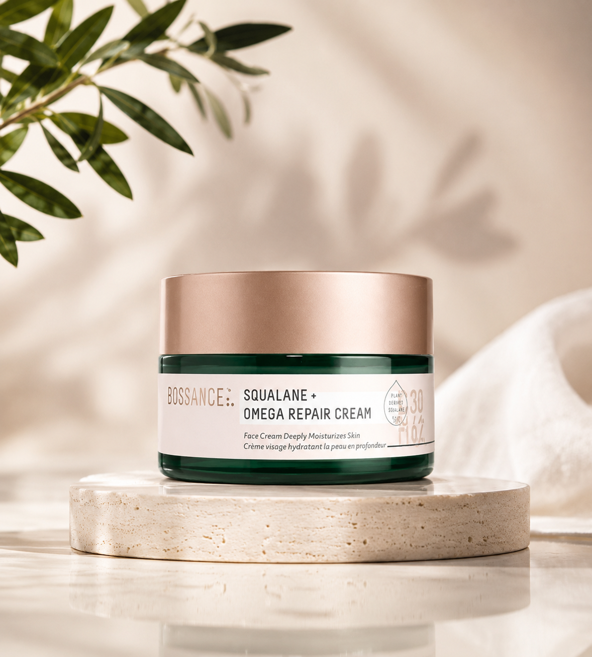 Biossance Squalane + Omega Repair Cream — barrier moisturizer for compromised skin