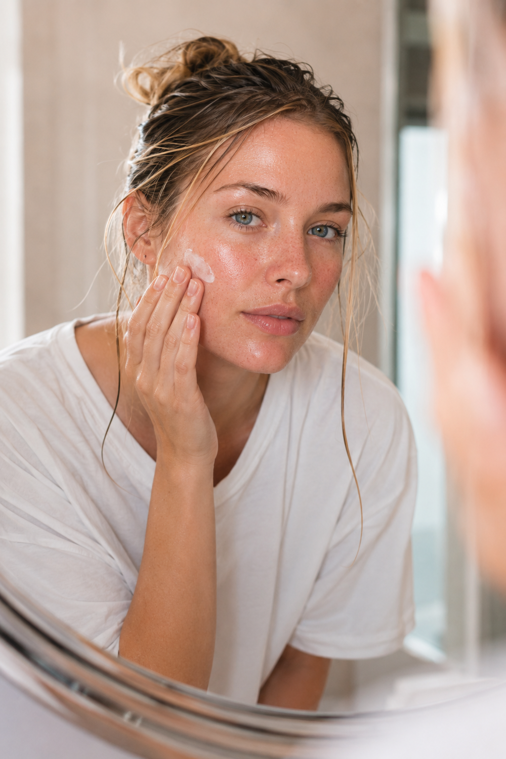 The two-product skin reset routine laid out cleanly