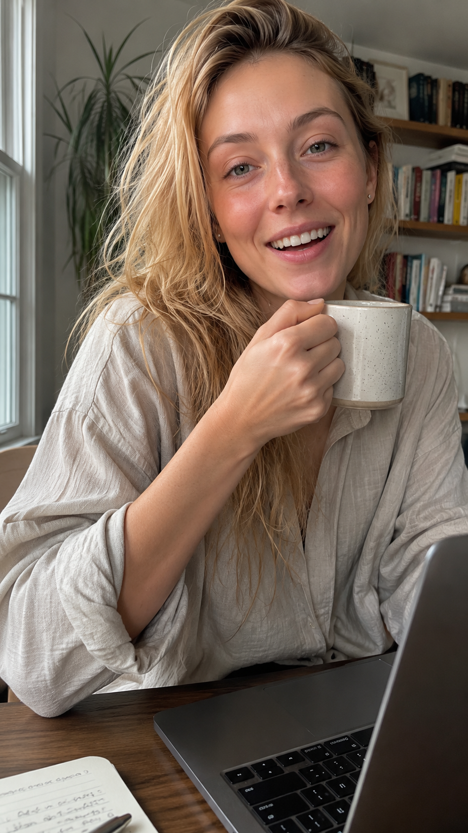 Woman with healthy glowing skin