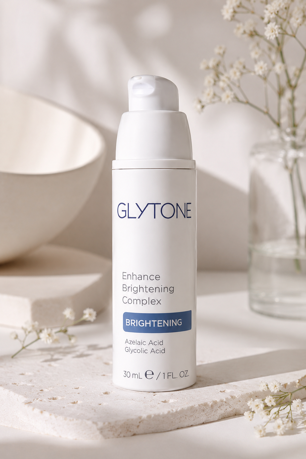 Glytone Enhance Brightening Complex with 12% Azelaic Acid and Glycolic Acid for dark spots and uneven skin tone