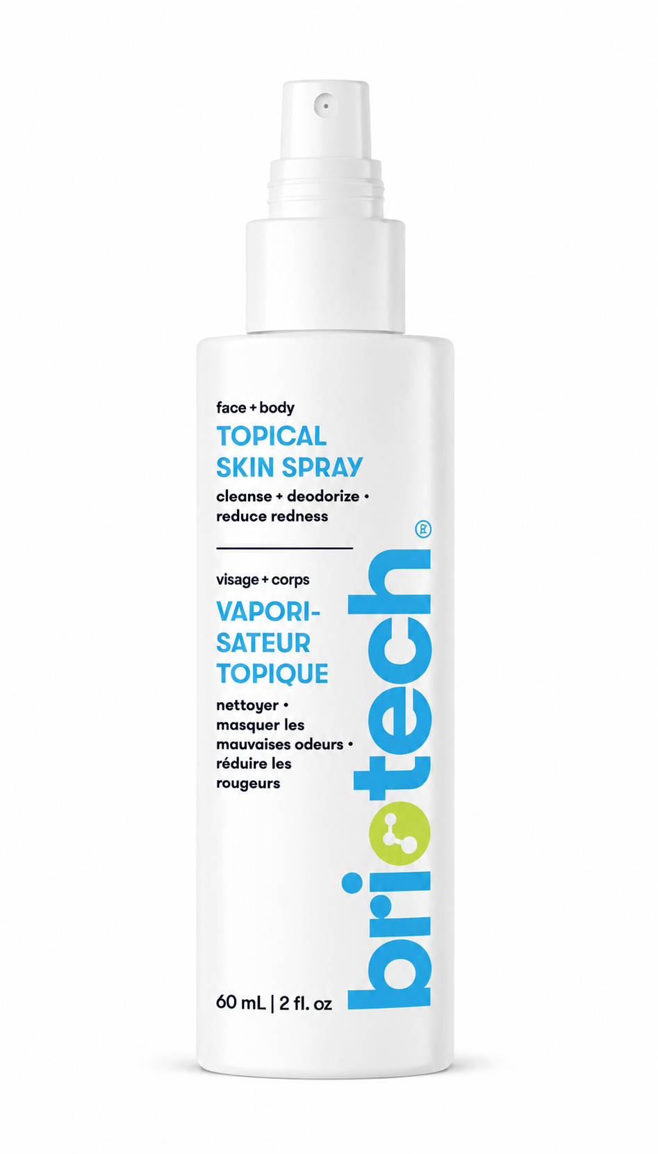 BRIOTECH Topical Skin Spray — Hypochlorous Acid HOCl Facial Mist for Sensitive and Acne-Prone Skin