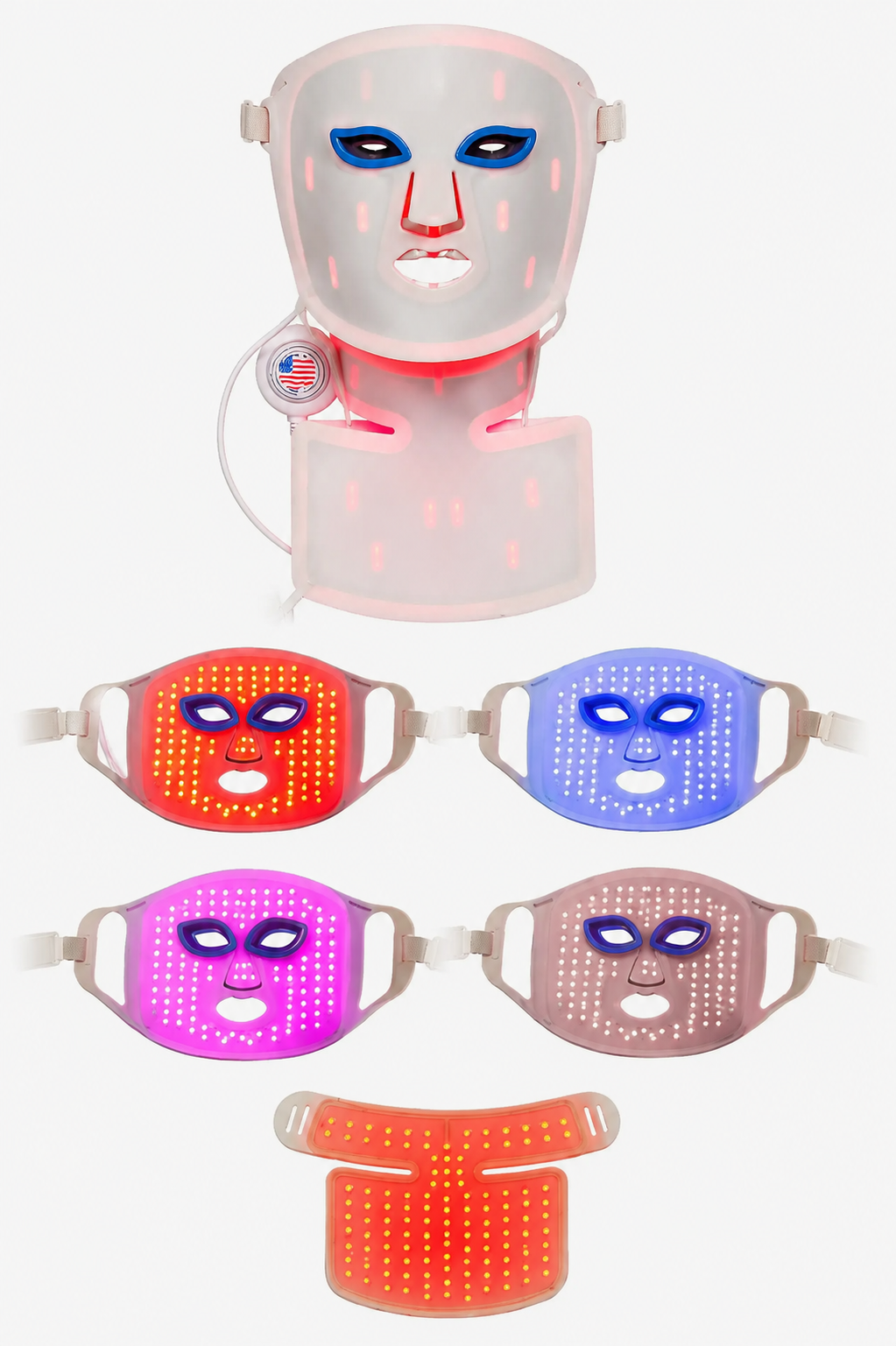 Lifepro Revitaglow Pro Infrared Red Light Therapy Mask for Face and Neck