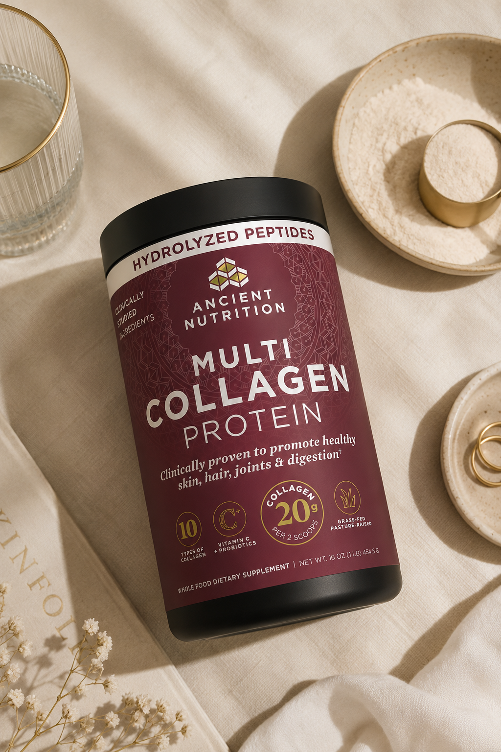 Ancient Nutrition Multi Collagen Protein Powder with Probiotics