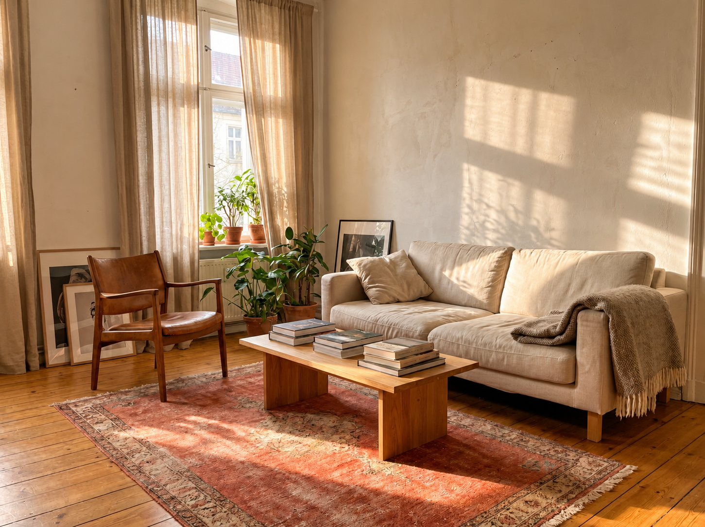 A living room that reflects personal habits, memories, and familiar objects — feeling fully like home