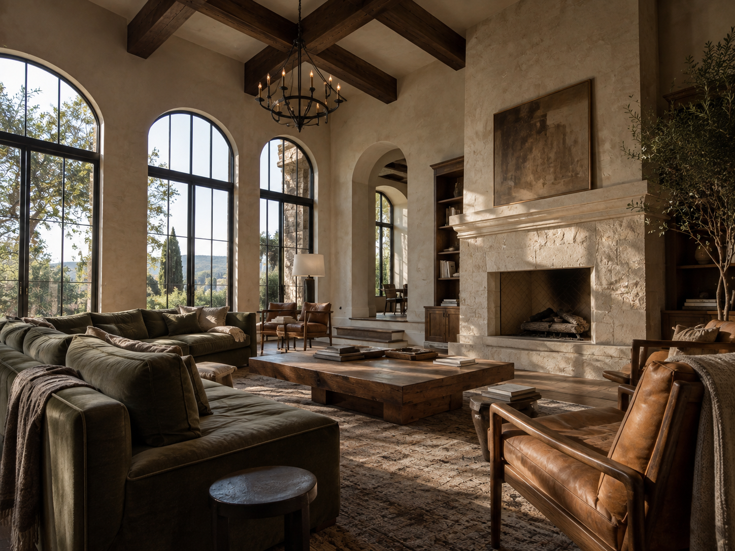 Living room where architectural proportions and spatial quality create effortless luxury without decoration