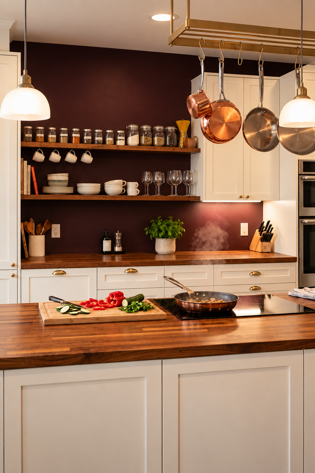 Well-organised kitchen storage that supports rather than interrupts the cooking process
