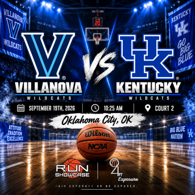 94ft. Exposure | R.U.N SHOWCASE | 10:25am | Court 2 | Villanova vs. Kentucky 
