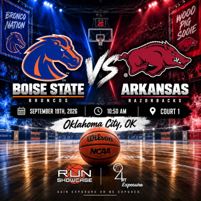 94ft. Exposure | R.U.N SHOWCASE | 10:50am | Court 1 | Boise State vs Arkansas 