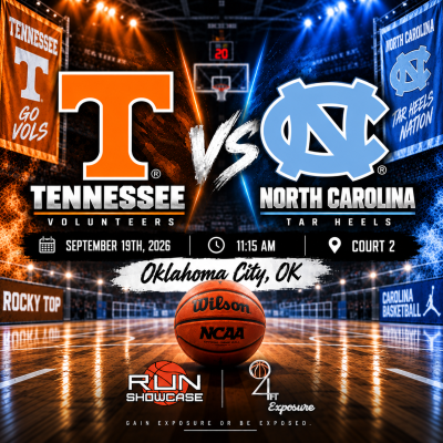 94ft. Exposure | R.U.N SHOWCASE | 11:15am | Court 2 | Tennessee vs. North Carolina