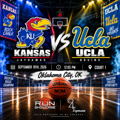 94ft. Exposure | R.U.N SHOWCASE | 12:05pm | Court 1 | Kansas vs. UCLA