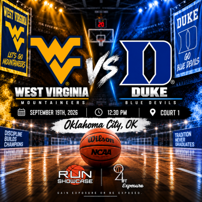94ft. Exposure | R.U.N SHOWCASE | 12:30pm | Court 1 | West Virginia vs Duke