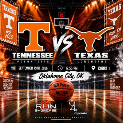 94ft. Exposure | R.U.N SHOWCASE | 12:55pm | Court 1 | Tennessee vs Texas