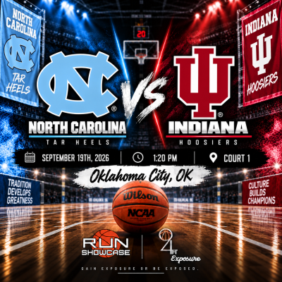 94ft. Exposure | RUN SHOWCASE | 1:20pm | Court 1 | North Carolina vs. Indiana