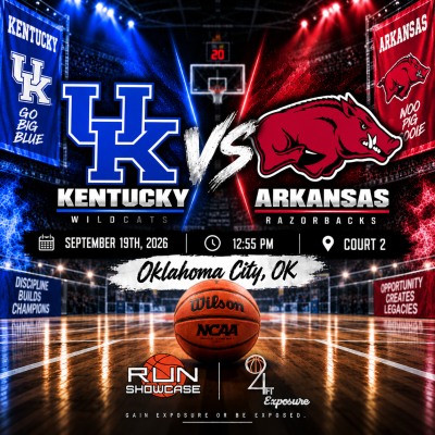 94ft. Exposure | R.U.N SHOWCASE | 12:55pm | Court 2 | Kentucky vs. Arkansas