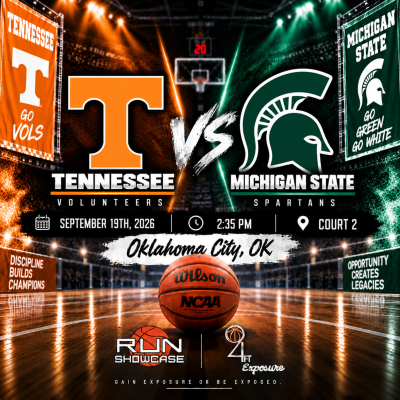 94ft. Exposure | R.U.N SHOWCASE | 2:35pm | Court 2 | Tennessee vs Michigan State