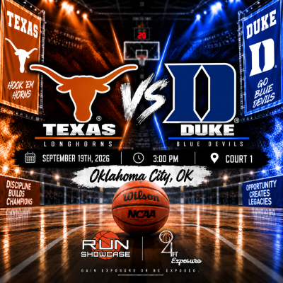 94ft. Exposure | R.U.N SHOWCASE | 3:00pm | Court 1 | Texas vs Duke