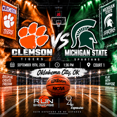 94ft. Exposure | R.U.N SHOWCASE | 1:36pm | Court 1| Clemson vs. Michigan State