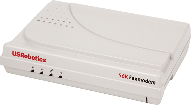 A 56k modem.